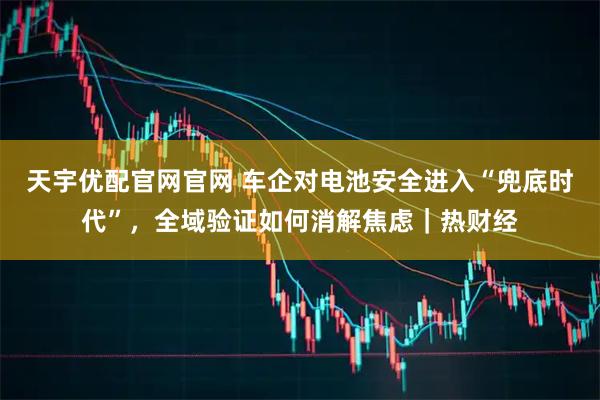 天宇优配官网官网 车企对电池安全进入“兜底时代”，全域验证如何消解焦虑｜热财经